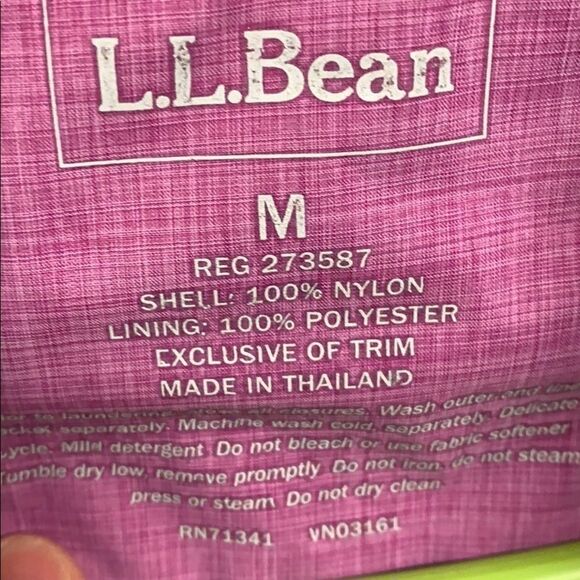 L.LBean purple fuchsia spring jacket - Picture 5 of 9